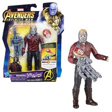 Marvel Avengers Infinity War Action Figure Personaggio Star Lord 15 cm con gemma