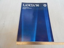 BROCHURE DEPLIANT ORIGINALE 1986 LANCIA THEMA DELTA S4 Y10 ETC IN INGLESE