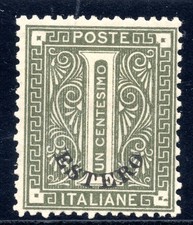 Levante Italiano-Emissioni Generali Cent.1 - 2 punti angolo in basso a destra