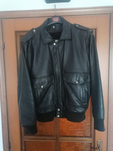Giacca pelle marrone scuro - marrone,