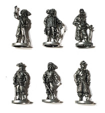 Soldatini Kinder Metallo Metallfiguren Moschettieri 35mm cromata vedi foto