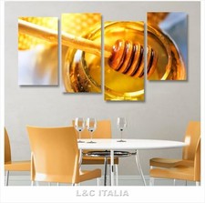 Miele 2 Quadro su tela 152x78 stampa dolci cucina ristorante pasticceria