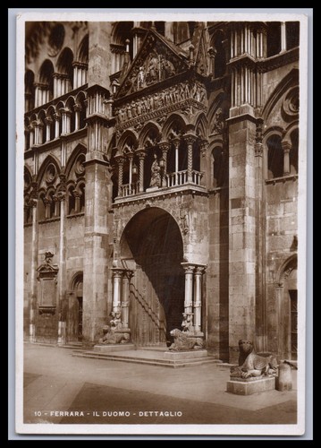 Cartolina ferrara duomo - ferrara,