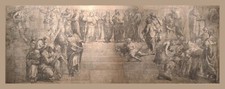 Stampa fotografica Raffaello Scuola di Atene stampa-Cartone preparatorio 126x50