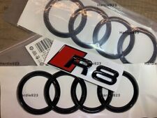 Set badge Audi R8 nero lucido