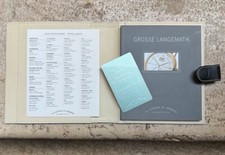 A. Lange & Sohne* Grosse LangeMatik warranty card BLANK Booklets Binder NOS!