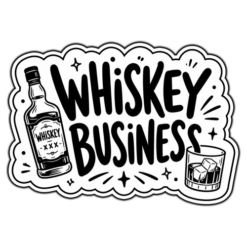 Whiskey business adesivo - business,