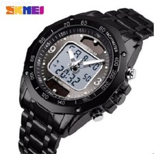 OROLOGIO SOLARE UOMO ANALOGIOCO CRONOMETRO DATARIO WATER RESISTANT 