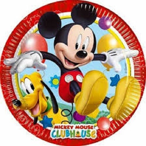 Piatti carta topolino cm - 8,