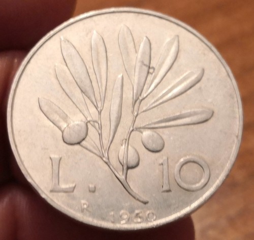 Moneta lire 1950 ulivo - moneta,