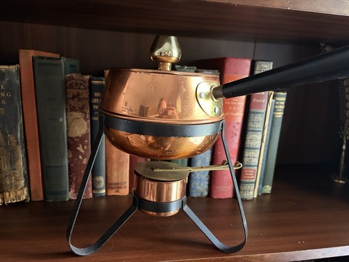 Set fonduta vintage rame - set, e