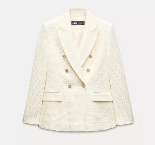 Giacca blazer doppiopetto - , zara