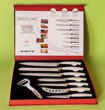 Royalty Line RL-WHT7-W Set di Coltelli da Cucina - 8 pezzi