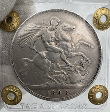 GRAN BRETAGNA Victoria Queen Crown 1896 - Argento Silver