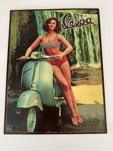 Targa pubblicitaria vespa - targa,