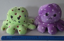 2 peluche polpo reversibile