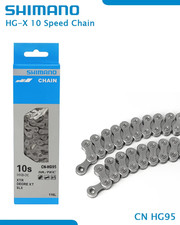 SHIMANO HG95 Catena per Bicicletta 10 Velocità 116L Collegamenti per Catena per 
