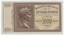 1000 DRACME OCCUPAZIONE