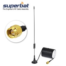 Antenna base magnetica 5dBi DVB-T2 ATSC ISDB TV SMA per auto DVD stereo unità principale