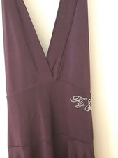 Abito FLY GIRL maglina allacciato al collo color melanzana misura S