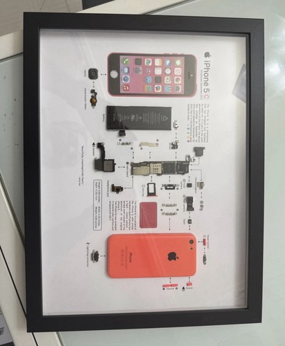 Quadro esploso iphone5c - esploso,