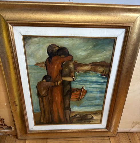 Quadro olio tela dipinto a - olio,