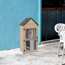 Scatola porta libri in legno a