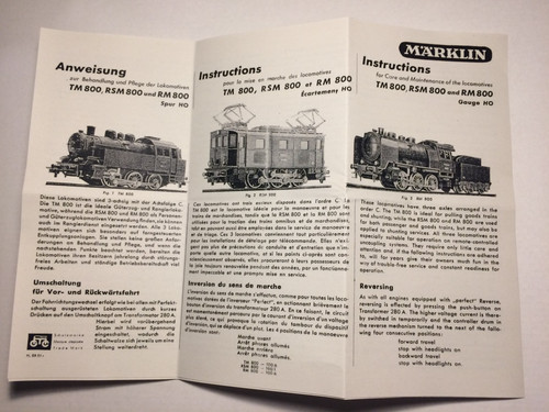 Marklin märklin 800 tm800 - märklin, h0