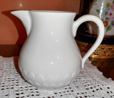 LATTIERA IN PORCELLANA BIANCA A. VIGNAUD LIMOGES FRANCE VINTAGE ALTEZZA 9 cm
