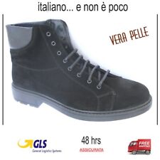 STIVALI UOMO SCARPONCINI PELLE