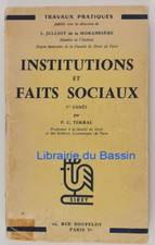 Institutions et faits sociaux