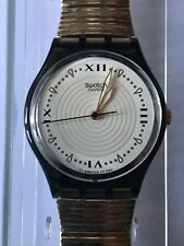Orologio da polso SWATCH Gent BIG ROCK (GM126/127)-NUOVO/NOS-grigio/beige-aspetto classico!