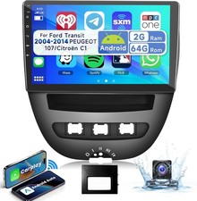 Autoradio 2 Din per Toyota Aygo Peugeot 107 Citroen C1 2004-2014 2+64Gb 10,1"