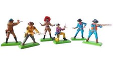 BRITAINS DEETAIL soldatino far west cowboys, scala 1:32 - 1pz a scelta
