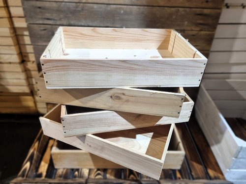 Cassa legno shallow plain - -,