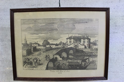 Vecchia stampa foto - antica, del