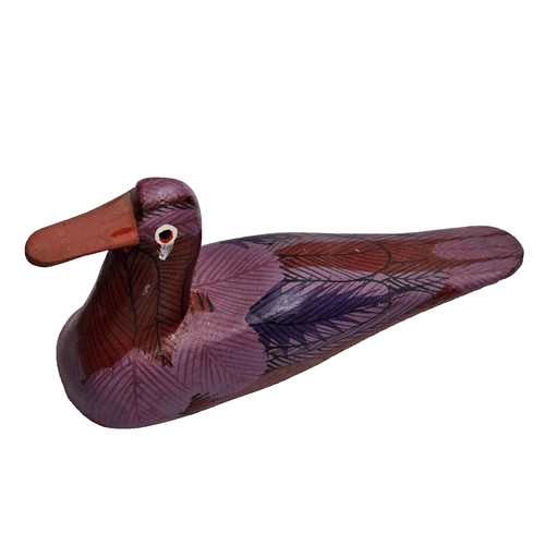 Scultura anatra legno - in,