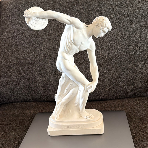 Statua discobolo greenware - discobolo, 14"