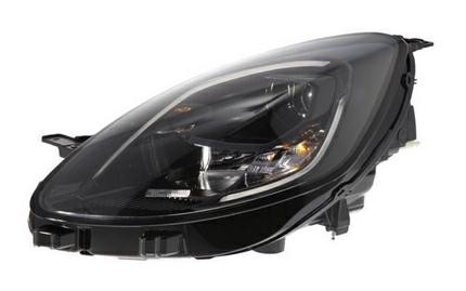 Faro destro led cornice nera - a,