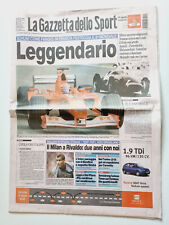 GAZZETTA DELLO SPORT 22 LUGLIO 2002 SCHUMACHER FERRARI CAMPIONE DEL MONDO 7