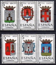 SPAGNA 1962 STEMMI DELLE