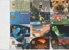 SVIZZERA   12 SCHEDE IN OTTIME