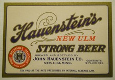 1930's Hauenstein's New Ulm
