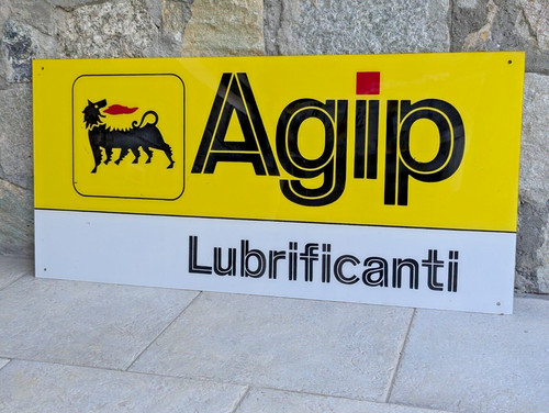 Agip lubrificanti insegna - agip,