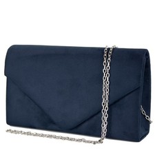 Pochette donna blu cerimonia
