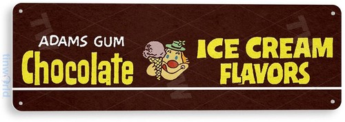 Insegna gomma gelato - insegna,