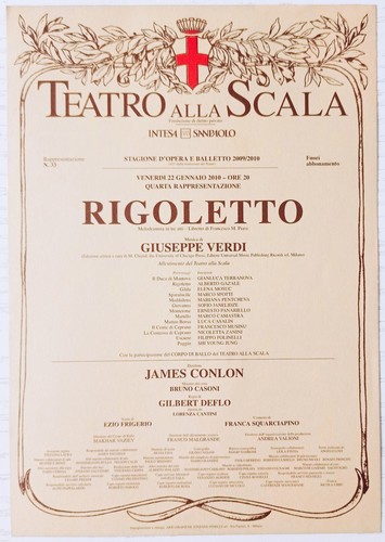 Locandina teatro alla scala - teatro,