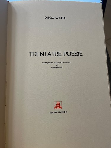 Diego valeri trentatre poesie - diego, valeri-trentatre