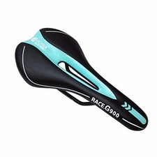 GORIX Sella Morbida Bianchi Colore Celeste per Bici da Corsa MTB Crossbike 3621A F/S