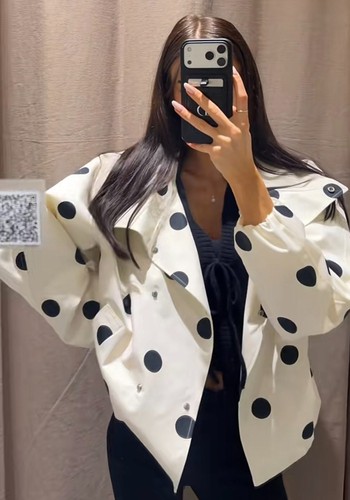Zara giacca bomber con punti - zara:,